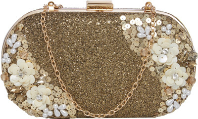 

TARUSA Casual Gold Clutch