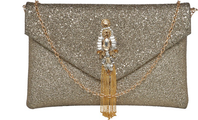 

TARUSA Casual Gold Clutch