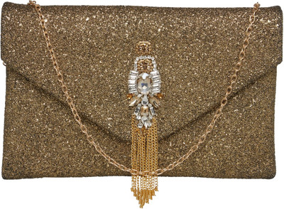 TARUSA Casual Gold Clutch