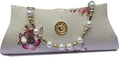 

Shubh Shagun Party Silver Clutch