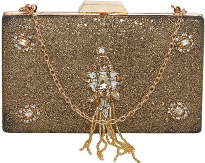 

TARUSA Casual Gold Clutch