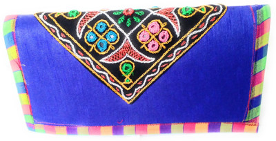 

Utkal Craft House Casual Blue Clutch