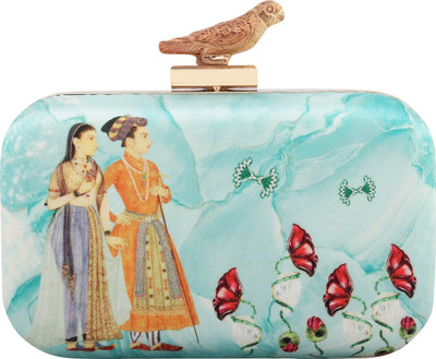 

Puneet Gupta Party Blue Clutch