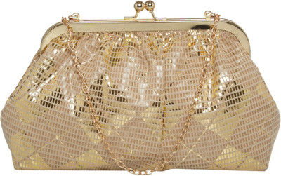 

TARUSA Casual Gold Clutch