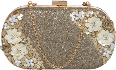 

TARUSA Casual Gold Clutch