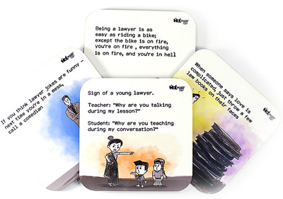 Hot Muggs Square Wood Coaster Set(Pack of 4)