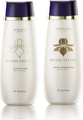 

Oriflame Sweden Royal Velvet Set (SOOTHING TONER+CLEANSING MILK)(Set of 2)