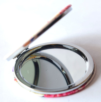 

oramsa Multicolor Printed Designer Compact Mirror - Dual Mirror, (Normal and 3x Magnification)