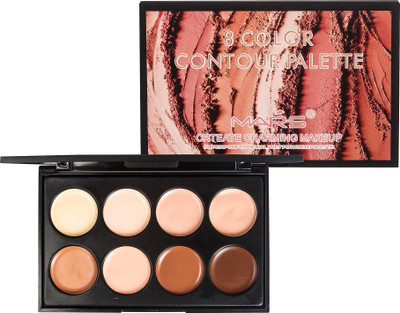 

Mars 8 Color Matte Finish Waterproof Concealer Palette Concealer(Beige Girl)