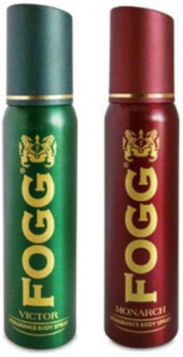 

Fogg Victor 120 ML + Monarch 120 ML ( 120 ml, Pack of 2 ) Body Spray - For Men & Women(120 ml, Pack of 2)