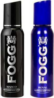 

Fogg Marco 120 ML + Royal 120 ML ( 120 ml, Pack of 2 ) Body Spray - For Men(120 ml, Pack of 2)