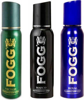 

Fogg MARCO, ROYAL & VICTOR Perfume Body Spray - For Men & Women(360 ml, Pack of 3)