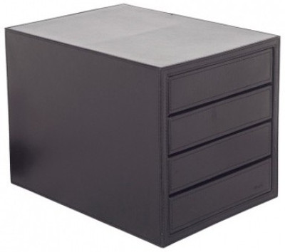 

Howards 3 Compartments Faux Leather Office Organizer(Black)