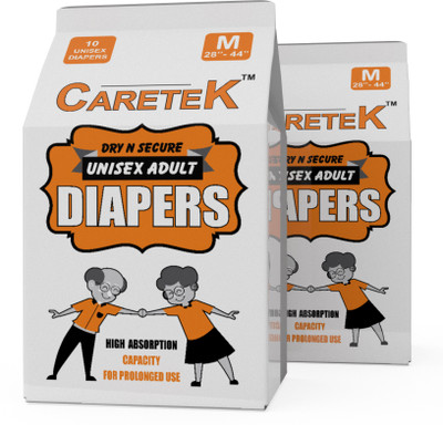 

CARETEK Tab-Style Diaper M 20 Adult Diapers - M(20 Pieces)