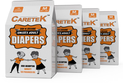 

CARETEK Tab-Style Diaper L 40 Adult Diapers - L(40 Pieces)