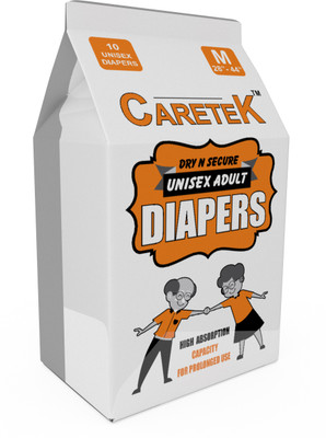 

CARETEK Tab-Style Diaper L 10 Adult Diapers - L(10 Pieces)