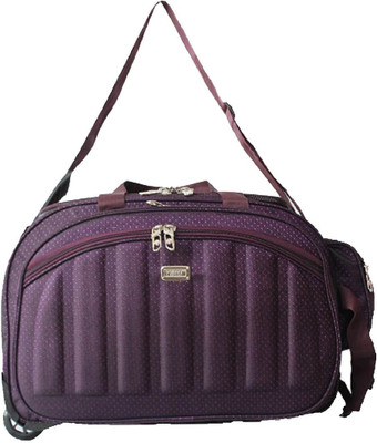 

VIDHI (Expandable) Expandable foldable duffel bag with two wheel 18"(46 cms) Travel Duffel Bag(Purple)