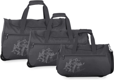 

Nasher Miles Flander Set of 3 S-M-L Grey. Travel Duffel Bag(Grey)