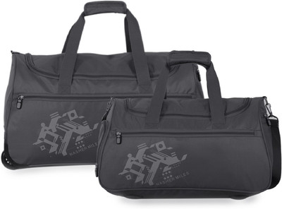 

Nasher Miles Flander Set of 2 S-M Grey. Travel Duffel Bag(Grey)