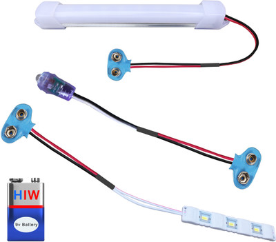 

Kit4Curious LED project lights with battery and connector Educational Electronic Hobby Kit