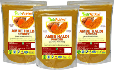 NutrActive Natural Wild Turmeric/ Jangli Haldi - Kasthuri Turmeric (Manjal) from Kerala - (CIRCUMA AROMATICA POWDER(300 g)