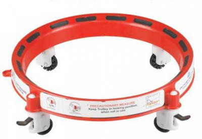 

Mantavya Mulit Purppose Stand with Wheel Gas Cylinder Trolley(Red)