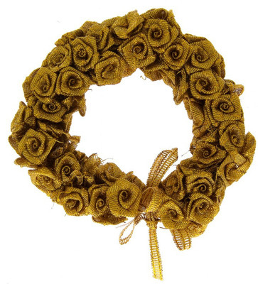 Anuradha Art jewellery Hair Gajra Bun Clip(Gold)