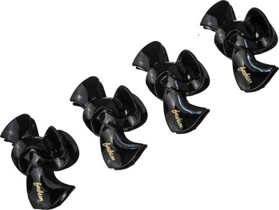 

Garg Tarders 4 Pc. set Hair Ribbon Clutcher Hair Clip(Black)