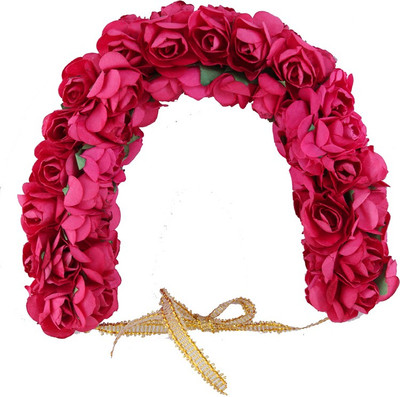 

Anuradha Art jewellery Hair Gajra Bun Clip(Pink)