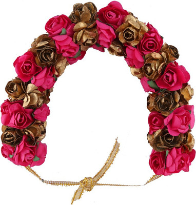 

Anuradha Art jewellery Hair Gajra Bun Clip(Pink)