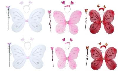 

Arvel butterfly wings pack of 6 Hair Accessory Set(Multicolor)