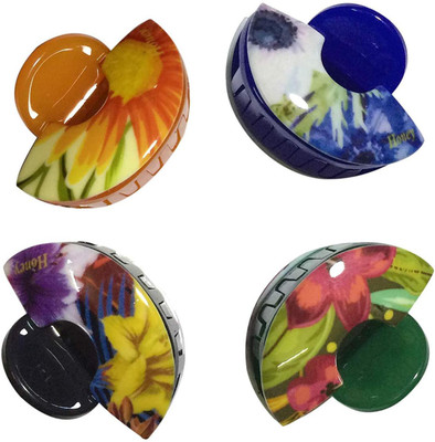 

New Arihant Traders New Arihant Traders- Premium Quality Hair Clutchers/Clips/Claws for Women & Girls (Half Moon-Multicolor- 4 pieces) Hair Claw(Multicolor)