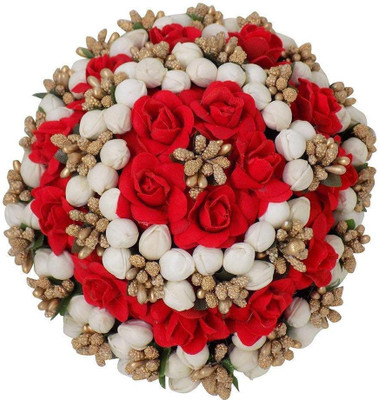 

RAAYA Hair Gajra Flowers Artificial, Juda Gajra For Women Bun(Multicolor)