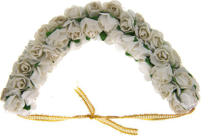 

Anuradha Art jewellery Hair Gajra Bun Clip(White)