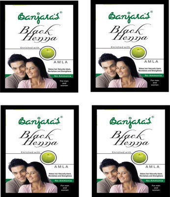 

Banjara's black henna (amla) (pack of4) Hair Color(black)