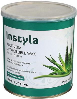 

UDAK INSTYLA 650GM Hair Remover Alovera LIPOSOLUBLE WAX CREAM for Complete Solution for Painless Removal of Hair From Arms / Under Arms / Legs, FOR ALL TYPE OF SKINS Wax(800 ml)