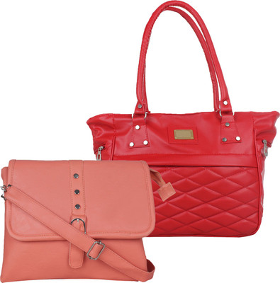 

Element cart Messenger Bag(Red, Tan)