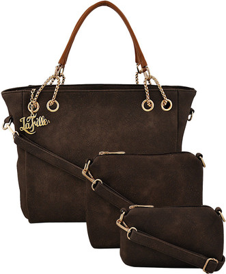 LaFille Hand-held Bag(Brown)
