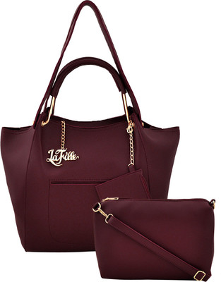

LaFille Hand-held Bag(Maroon)