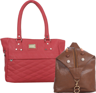 

Element cart Messenger Bag(Pink, Brown), Brown;pink