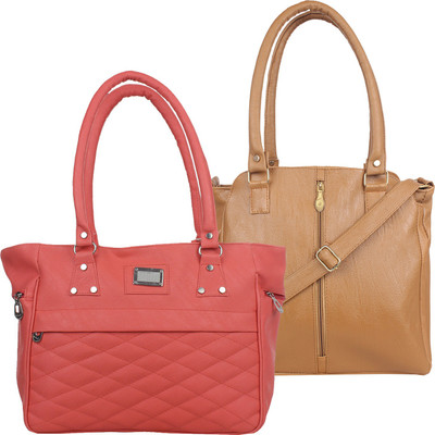 

Element Cart Messenger Bag(Pink, Brown), Brown;pink
