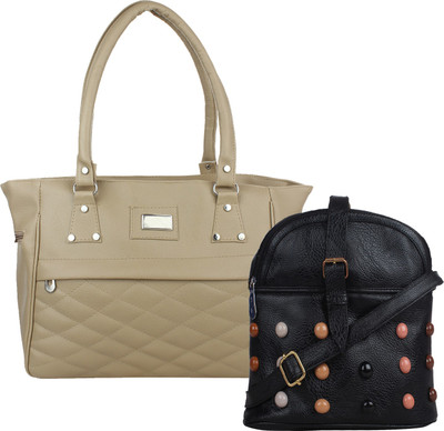 

Element cart Messenger Bag(Beige, Black)