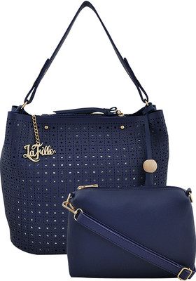 LaFille Hand-held Bag(Blue)