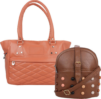 

Fillincart Shoulder Bag(Tan, Brown), Brown;tan