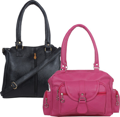 

Element Cart Messenger Bag(Pink, Black), Black;pink