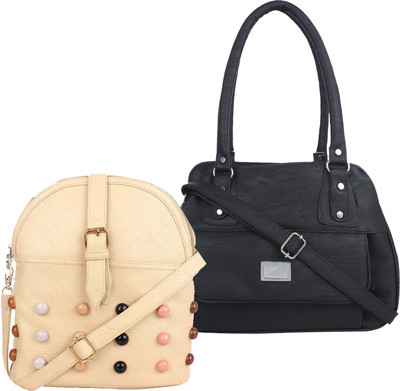 

Element Cart Shoulder Bag(White, Black), Black;white