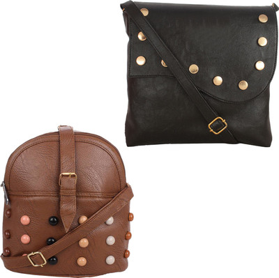 Fillincart Shoulder Bag(Black, Brown)