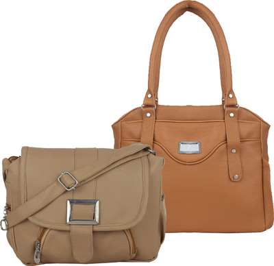 

Element Cart Shoulder Bag(Beige, Brown)