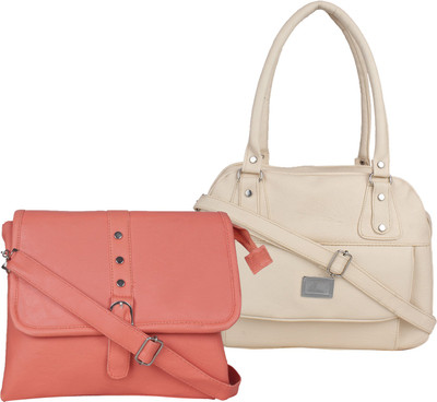

Fillincart Shoulder Bag(Tan, White)