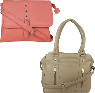 

Element cart Sling Bag(Beige, Tan)